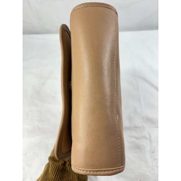 Brighton Tan Leather Croc embossed Shoulder Bag - Picture 6 of 11